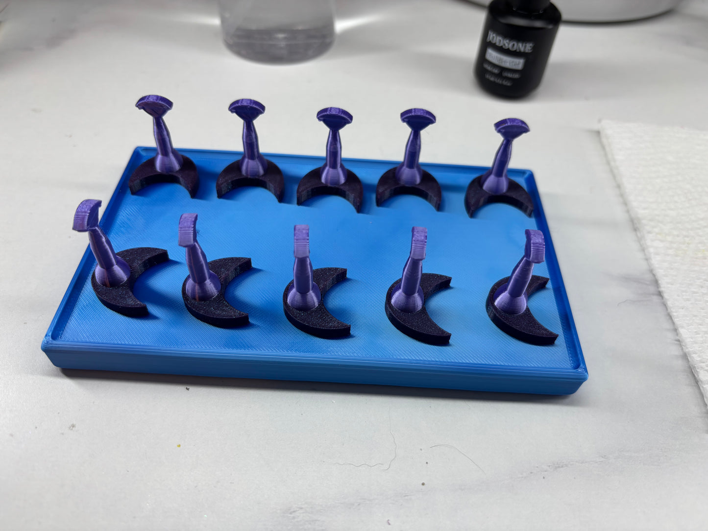 Moon Shaped Nail Stands & base