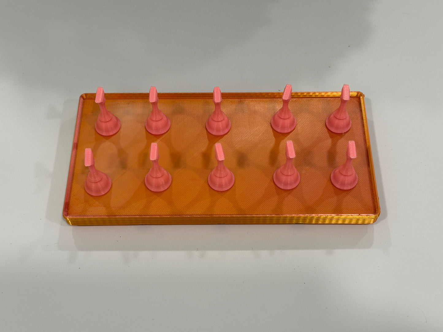 Orange /Pink Magnetic Nail Stand