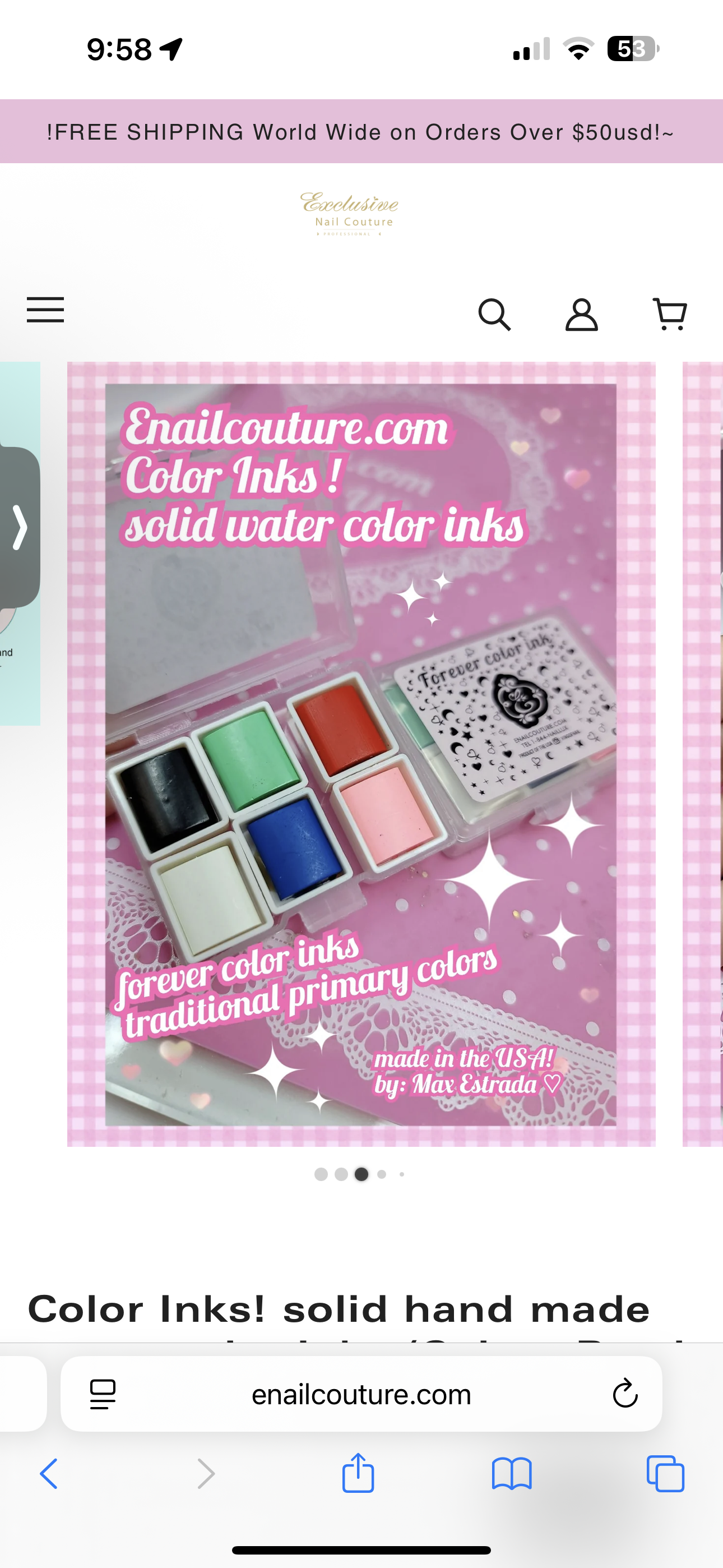 Enailcouture Forever WaterColor Set