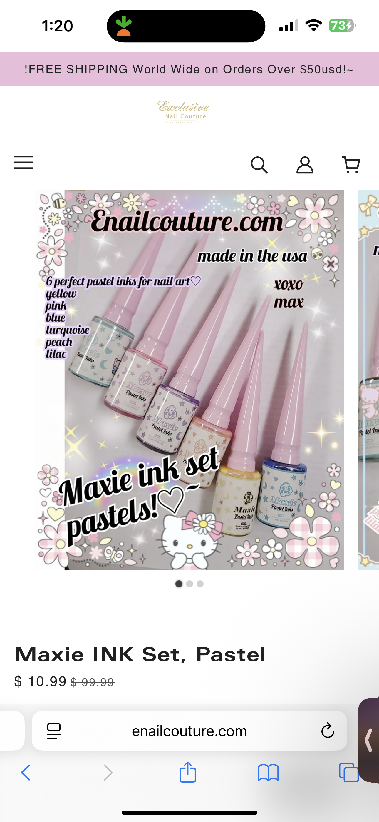 Enailcouture Maxie Pastel Ink Set