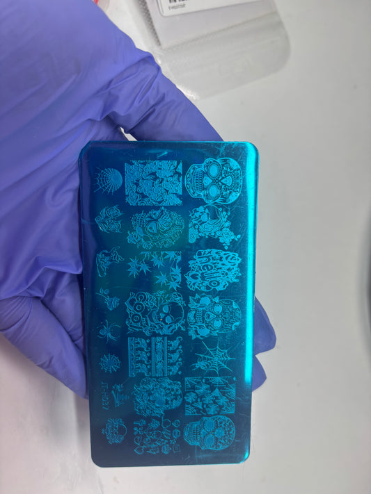 Sugar skull Nail Stamping Plate